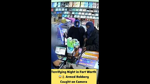 Terrifying Night in Fort Worth 😱💰 Armed Robbery Caught on Camera