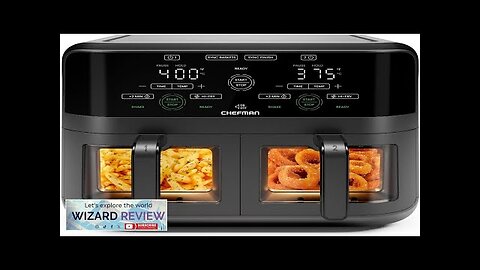 CHEFMAN 6 Quart Dual Basket Air Fryer Oven with Easy View Windows Review