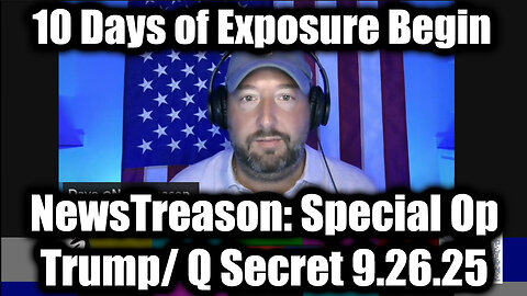 Military Op 9.26.25: Trump Drops Bombshell, Military Making Mass Arrests
