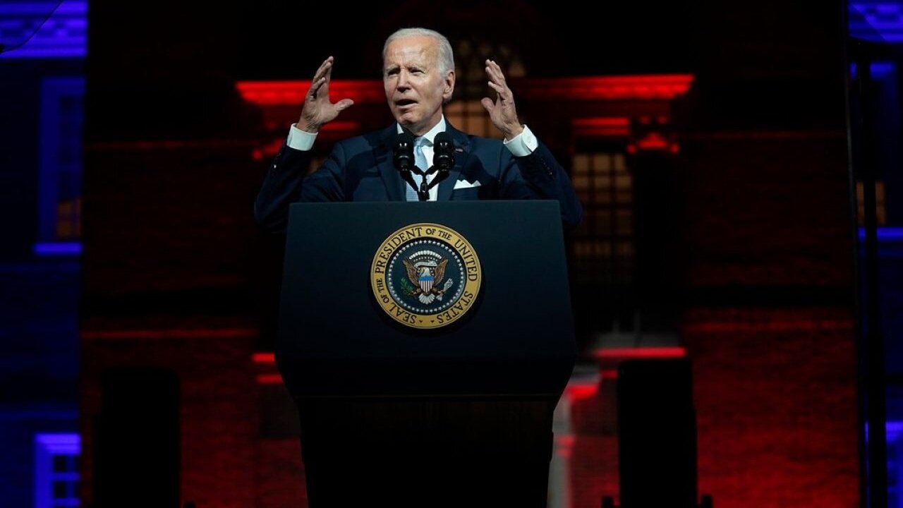 Biden Trips All Over Himself Ranting About Trump's 'Dark Days' Abyss And Attack On Free Speech