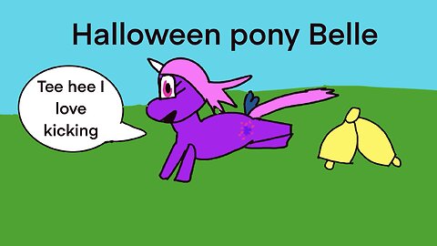 Halloween pony Belle