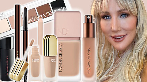 Makeup for Mature Skin GRWM - Natasha Denona Hy-Glam Foundation & Hy-Sculpt Bronzer & More #makeup