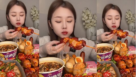 ASMR Spicy Chicken Wings & Oden Feast! 🤤 Saucy Mukbang 🔥