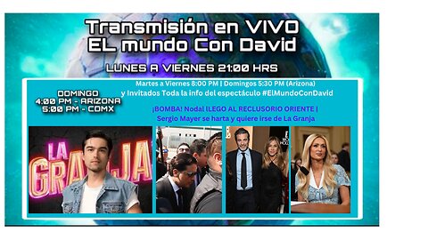 ¡BOMBA! Nodal lLEGO AL RECLUSORIO ORIENTE | Sergio Mayer se harta y quiere irse de La Granja