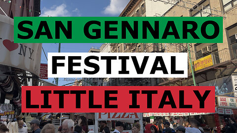 San Gennaro Festival - Little Italy - New York City - 4K
