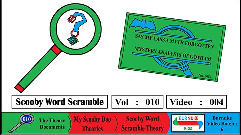 Scooby Word Scramble (Vol 10 Vid 4)