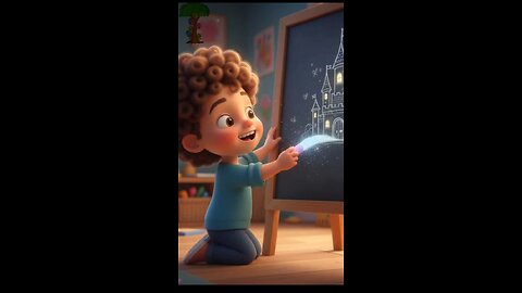 Whatever he writes, it becomes reality. #cartoonstory #disney #childrensbook