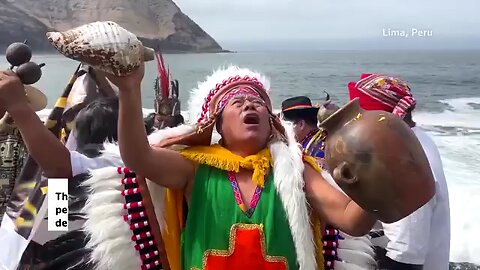 Shamans in Peru performed an annual New Year's ritual