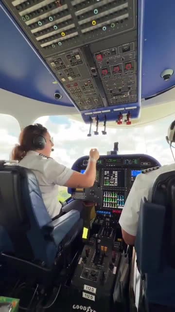 Taking off in a Goodyear Blimp.. Surprising amount of tech and controls in the cockpit
