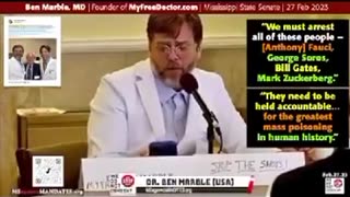 Dr Ben Marble calls for arrests