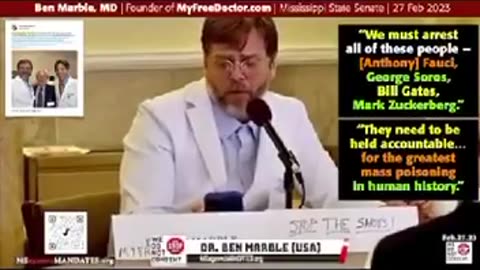 Dr Ben Marble calls for arrests