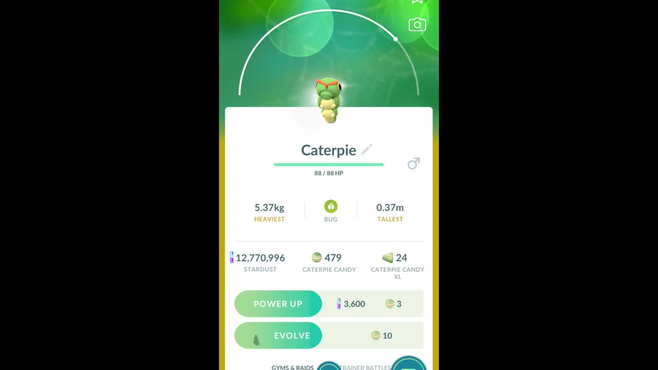 Pokémon GO-Purifying Shadow Caterpie