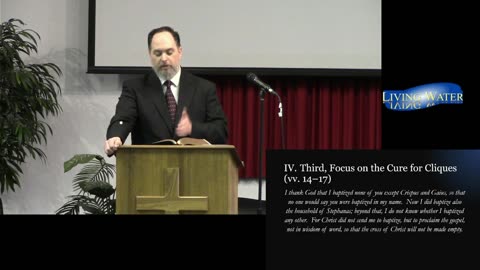 “The Fix for Church Cliques” (1 Cor. 1:10–17)
