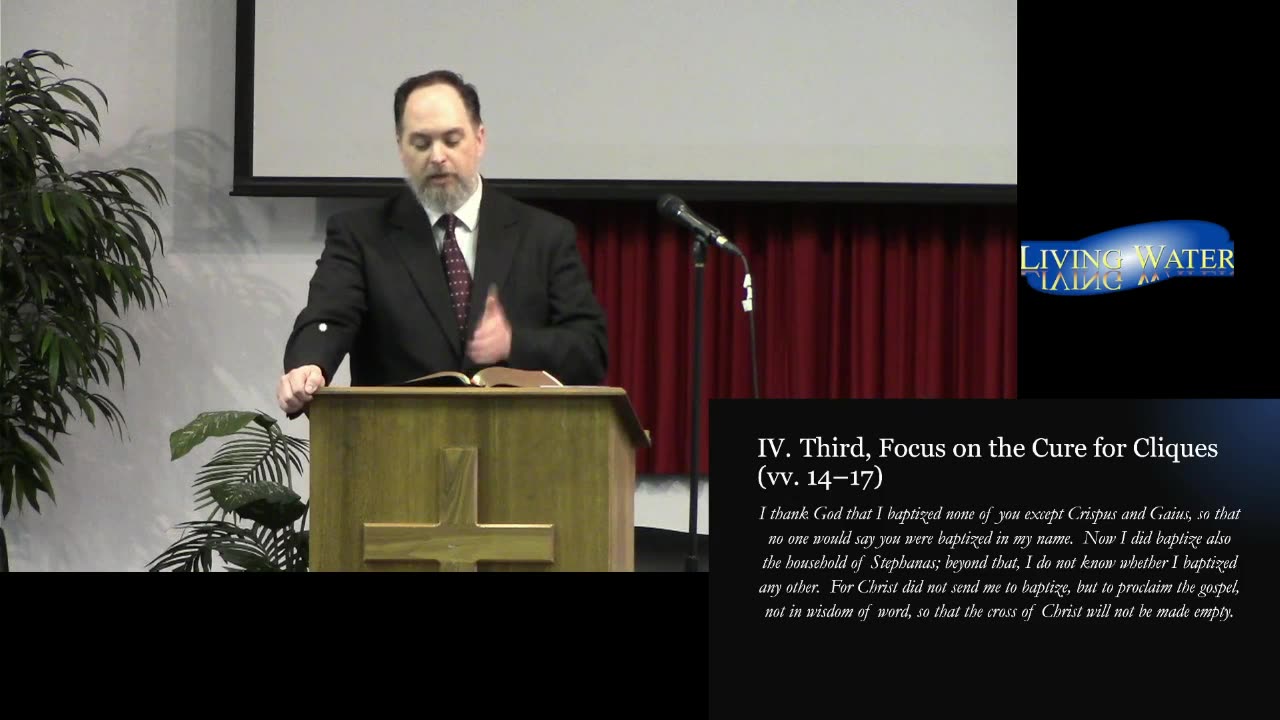 “The Fix for Church Cliques” (1 Cor. 1:10–17)
