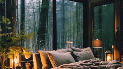 Cozy Night Rain 🌧 🌙 Soothing For Deep Sleep 😴