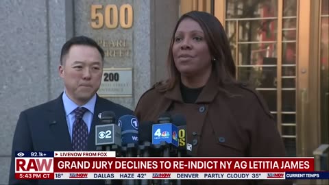Grand Jury refuses to Reindict NY AG Letitia James