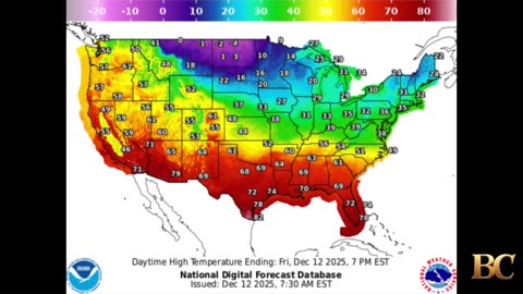 National Weather Forecast (December 12, 2025)