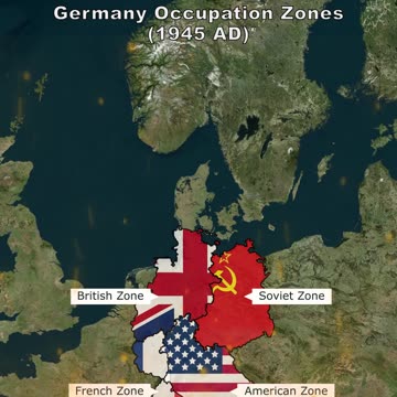 Germany Occupation Zones (1945 AD) vs Germany Reunified (1990 AD)-1