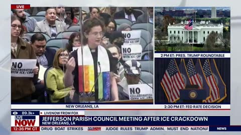 Rainbow-Clad Female Reverend Compares ICE Supporters To Judas