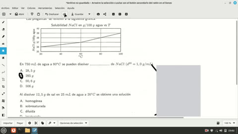pregunta de quimica examen de admision