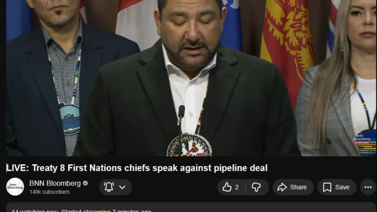 Treaty 8 First Nations chiefs speak against pipeline deal