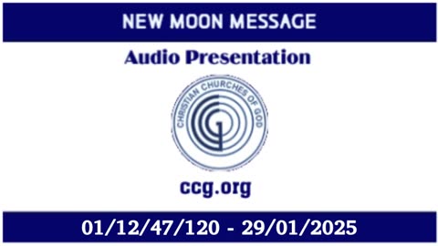 New Moon Message (Audio) for 01/12/47/120 - 29/01/2025