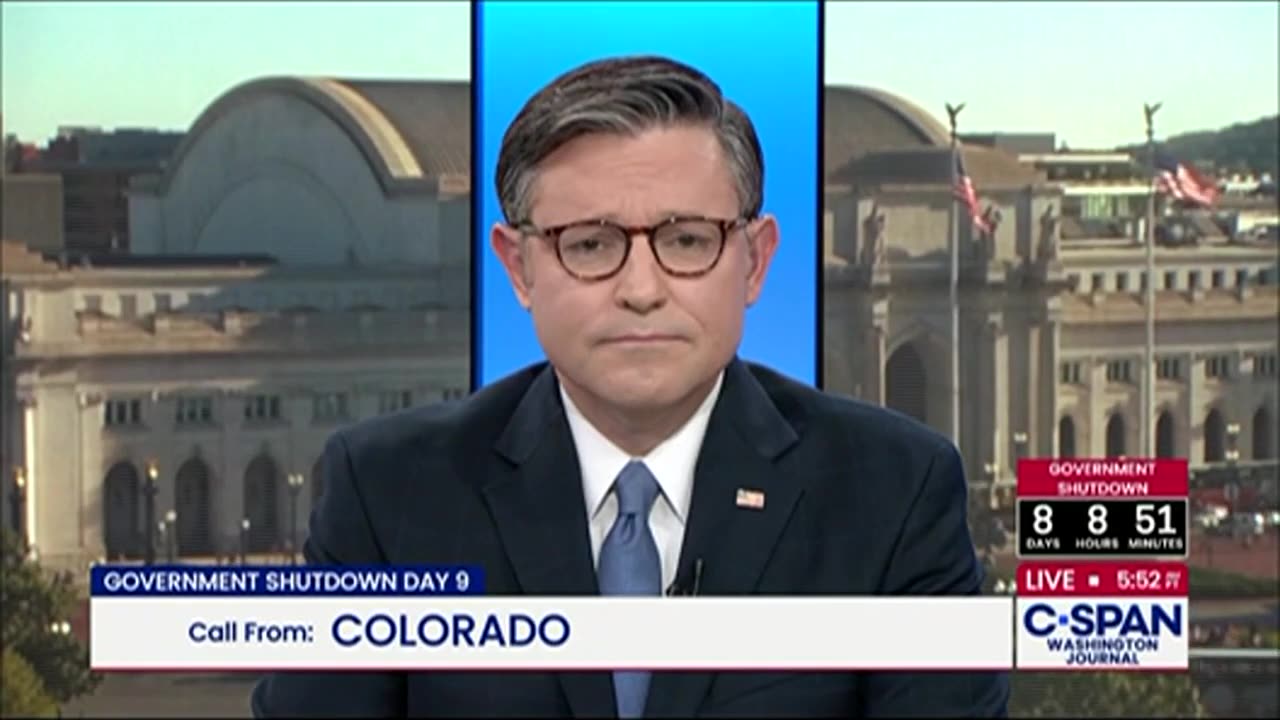 'Dystopian and insane': Mike Johnson scolded on live TV for backing troops in cities