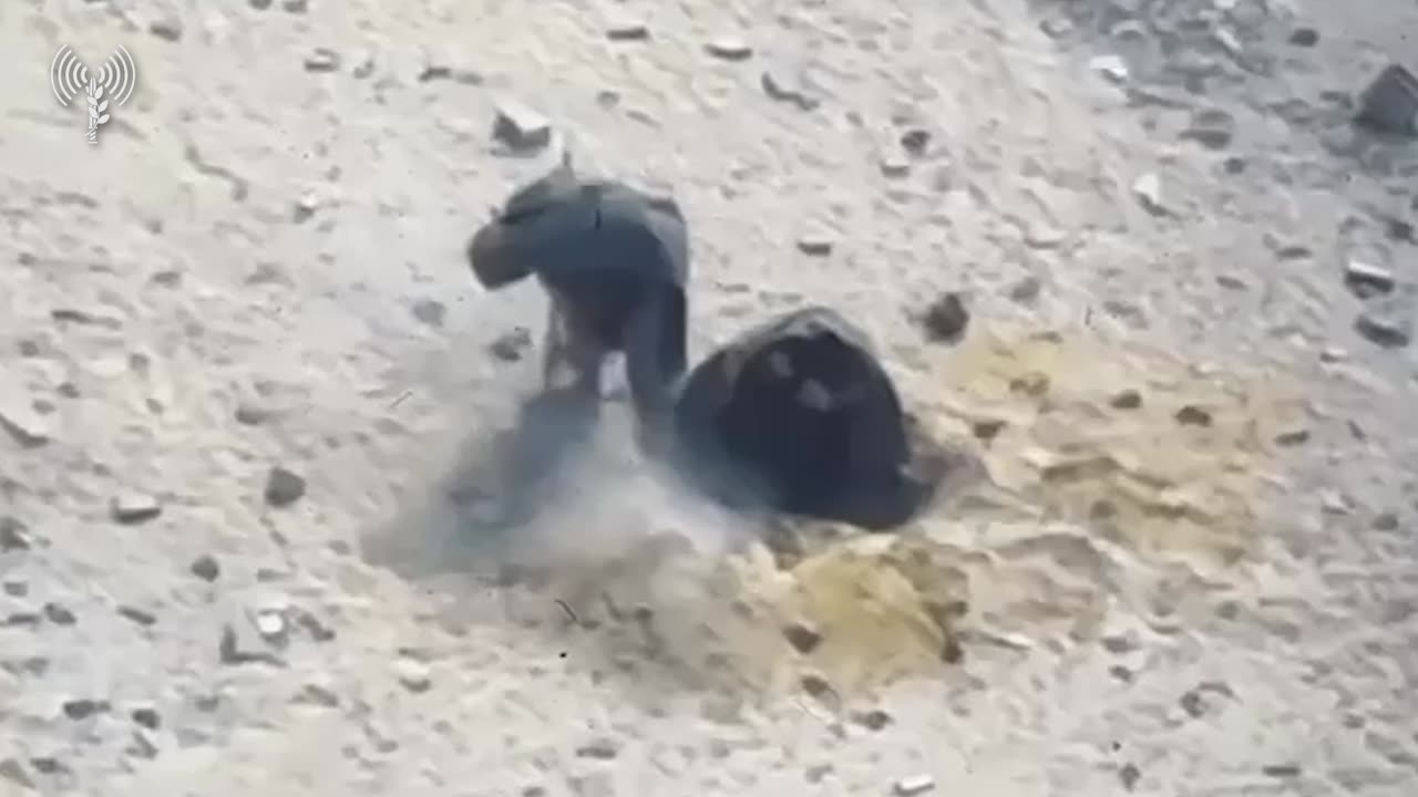 The IDF releases footage of a drone strike against Hamas operatives who were spotted trying
