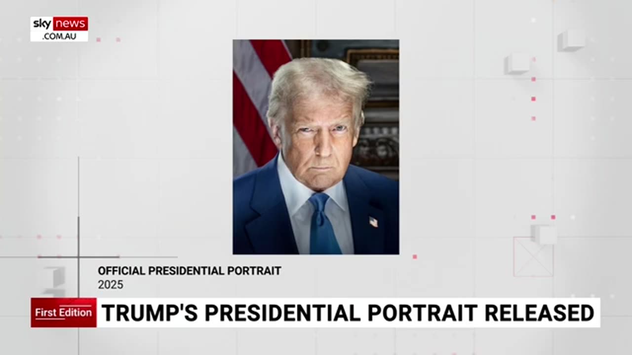 Sky News Australia - Donald Trump’s presidential portrait released