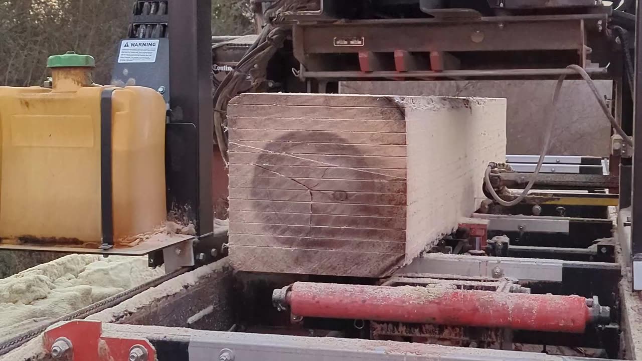 Running Sawmill Through Sunset