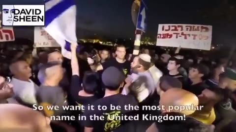 People in Israel celebrate that the White people in England are being replaced