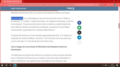 Cuba, Nicarágua e Venezuela estão fora da Cúpula das Américas