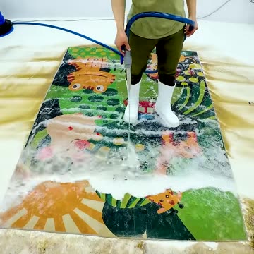 Satisfying Video - Cleaning Children's Carpets From Dirt - ASMR Carpet Cleaning #shorts