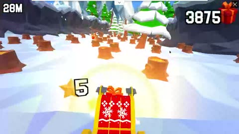 Playing a Christmas game in November