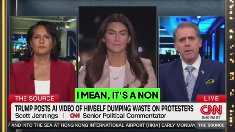 Scott Jennings Leaves Two CNN Democrats Visibly Flustered After Defending Trump’s AI Poop Video