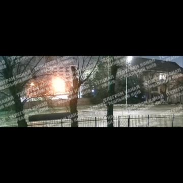 Scenes from last night's strike on Kiev!