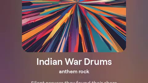 Rock - Indian War Drums