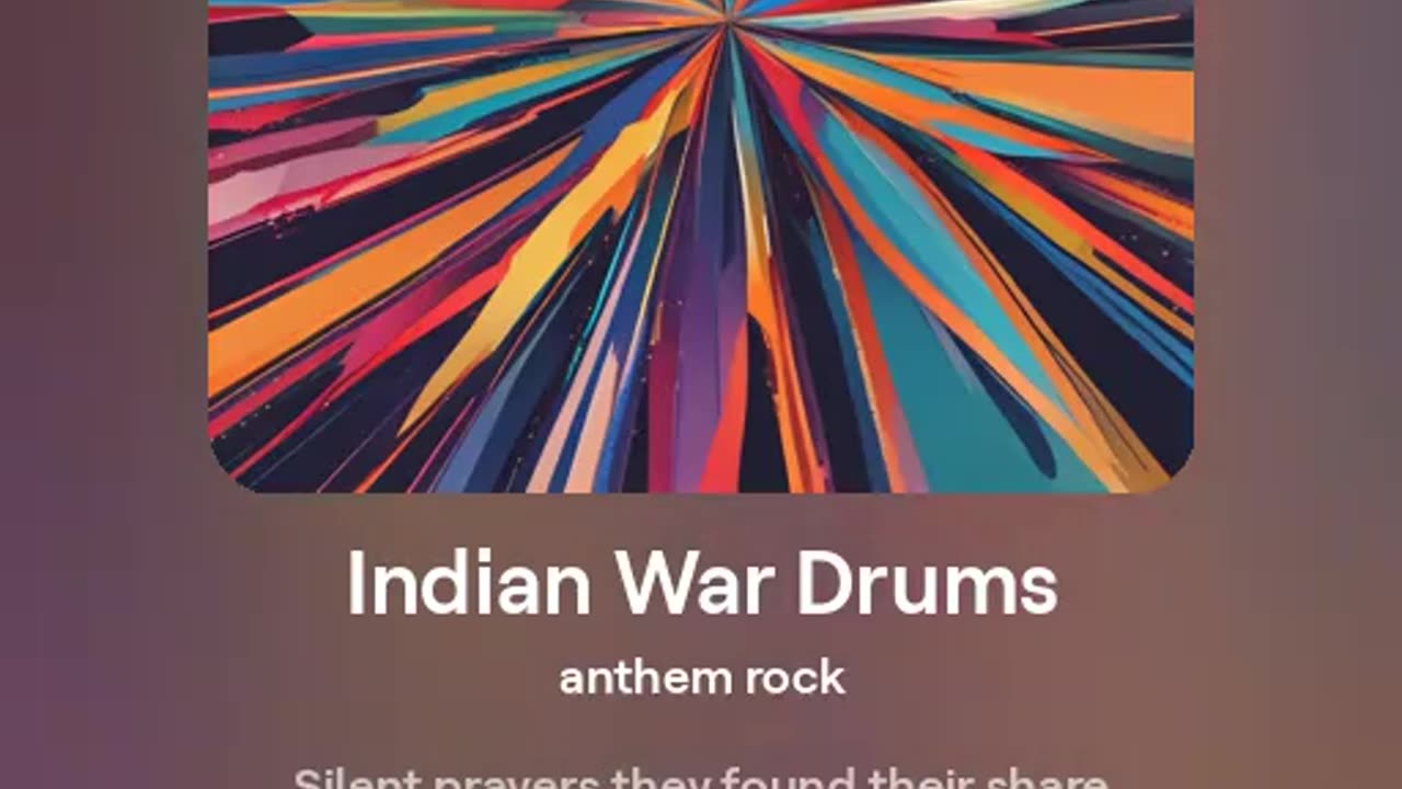 Rock - Indian War Drums