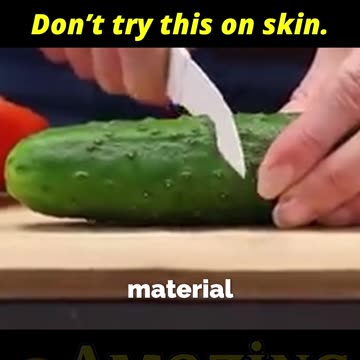 This Paper Knife Slices a Tomato #paperphysics #diyknife #shorts