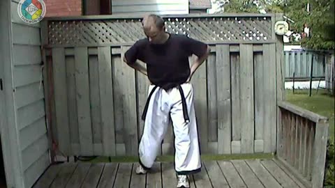 Warm-ups: 15-hands-on-hips-pushing-back-on-toes-circling-foot-inwards-outwards-front-view
