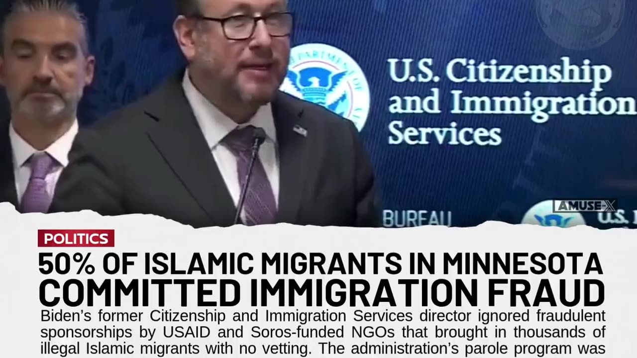 ISLAMIFICATION: USCIS Director Joseph Edlow revealed that at least 50%...
