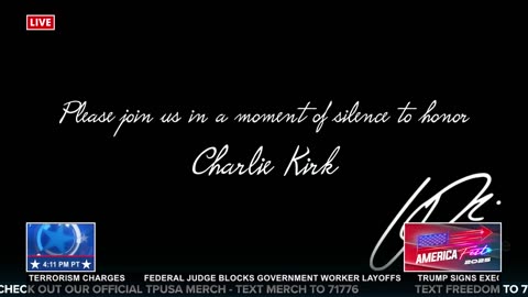 A MOMENT OF SILENCE TO HONOR CHARLIE KIRK