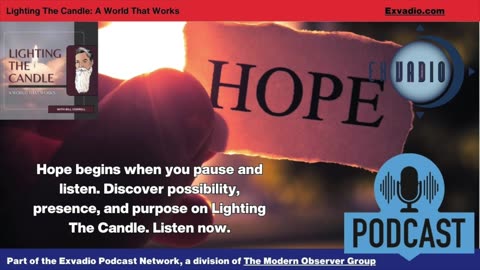 Lighting The Candle - Hope Faith and New Years - Ep 230