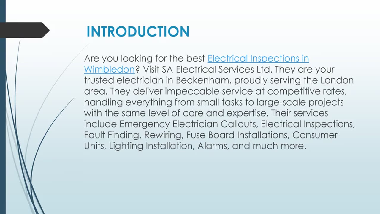 Best Electrical Inspections in Wimbledon