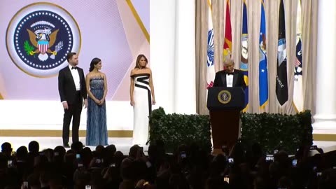 President Trump honors our great military in remarks at the Commander-in-Chief ball