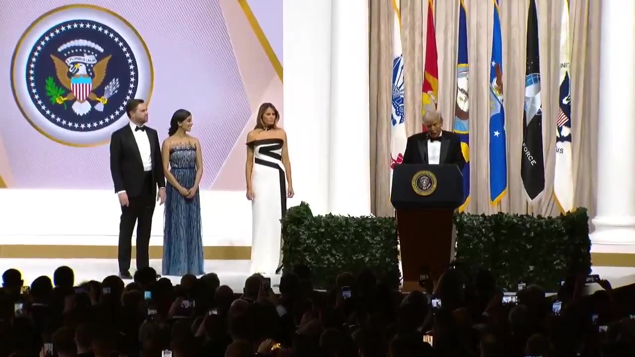 President Trump honors our great military in remarks at the Commander-in-Chief ball