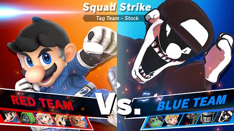 Team Fantastic Four Mario vs Team Scary Mario - SSBU Squad Strike Quickie