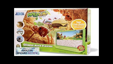 Uncle Milton Giant Ant Farm Large Viewing Area Care Review