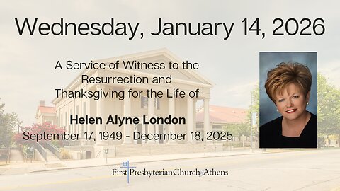 First Presbyterian Church; Athens, GA; January 14th 2026
