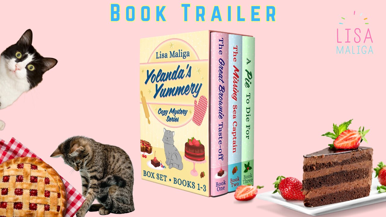 Yolanda’s Yummery Cozy Mystery Series Box Set, Books 1 -3 ~ Book Trailer